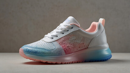 pair of pink sneakers