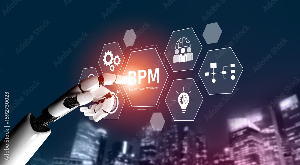 Poster ai supports bpm by analyzing processes, optimizing workflow, and increasing productivity through aut