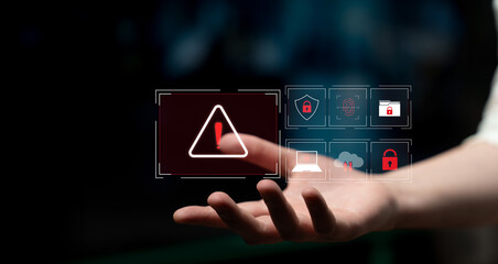 Cybersecurity threat focuses on cybersecurity, threat, and data breach with strong emphasis on...