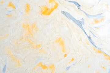 Abstract marble texture background, white, yellow and gray color fluid art design