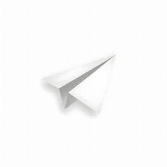 Send a message with this paper plane icon for communication projects, silhouette