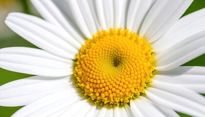 Close-up of a daisy's center