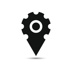 Gear location setting marker icon