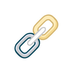 Interconnected Chain Links Representing Connectivity and Integration