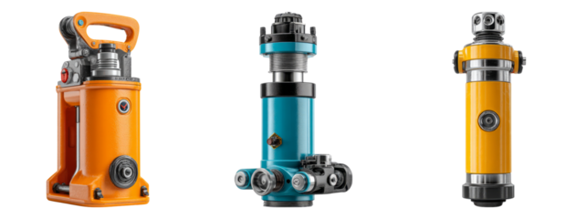 Professional Hydraulic Tools with Transparent Background for Display