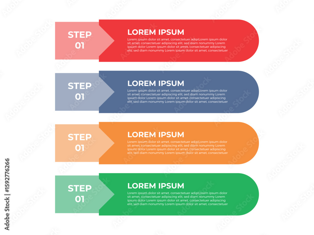 Aufkleber business process stage infographics template diagram banner with table box content and badge and 4po