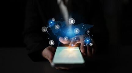 Global currency exchange enables seamless money transfer through currency, exchange, and global systems for decentralized international financial connection Latch
