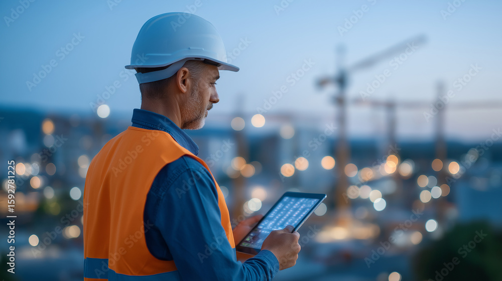 Poster augmented reality in construction with 3d model overlay