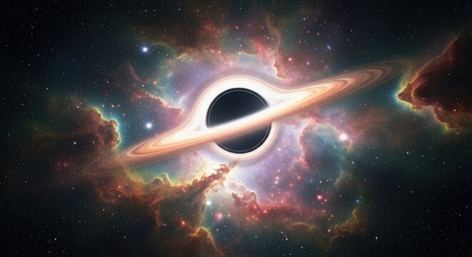 A realistic black hole with accretion disk and cosmic jet