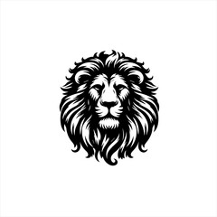 Fototapeta premium Stylized lion head illustration