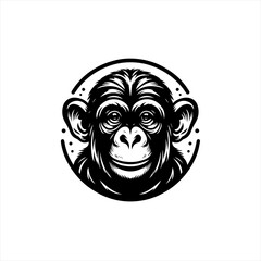 Obraz premium Monkey face illustration
