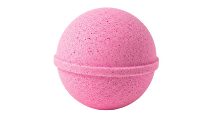 Isolated Pink Bath Bomb