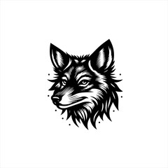 Fototapeta premium Wolf head illustration