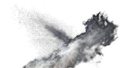 Fototapeta premium Dust splashes on transparent background