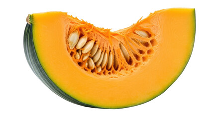 Isolated Slice of Pumpkin