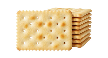 Isolated Saltine Crackers