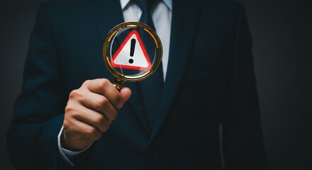 Security Alert Investigation – System Risk Warning Under Magnifying Glass.