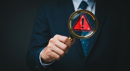 Security Alert Investigation – System Risk Warning Under Magnifying Glass.