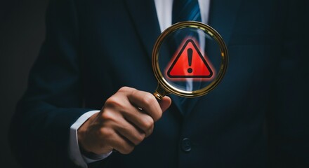 Security Alert Investigation – System Risk Warning Under Magnifying Glass.