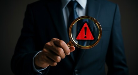 Security Alert Investigation – System Risk Warning Under Magnifying Glass.