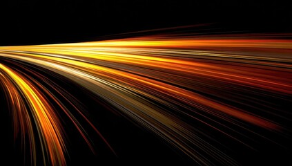 Abstract speed lines on black background