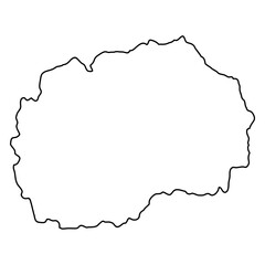map of Macedonia line