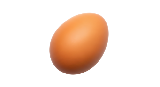 Isolated Chicken Egg