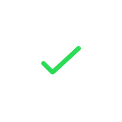 Affirmed Clarity: Vibrant Green Checkmark for Success & Completion