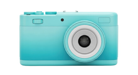 Isolated Turquoise Camera