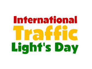 International Traffic Lights Day Vector Illustration