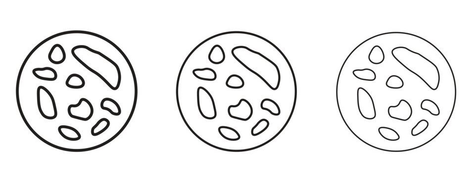 Thalassaemia icon. black strokes lines vector pack for graphic work