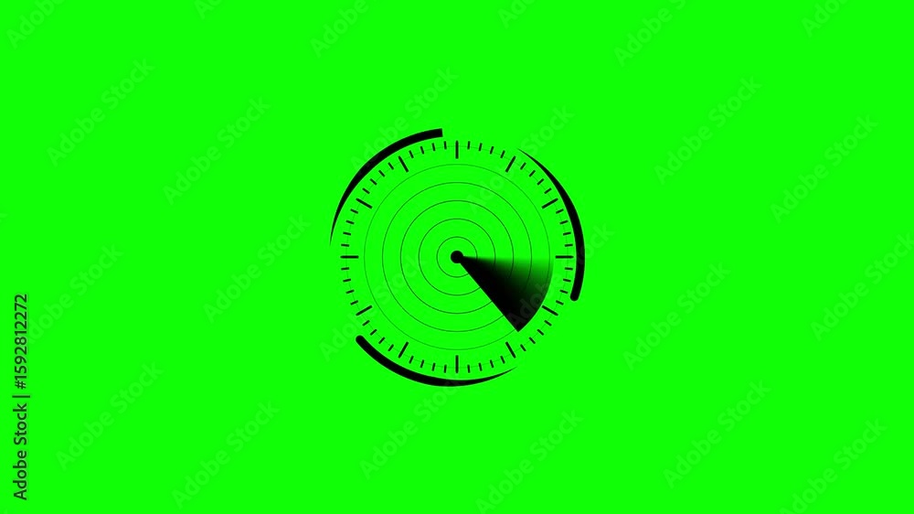 Poster animated radar screen with a green background for information display purposes. radar screen scannin