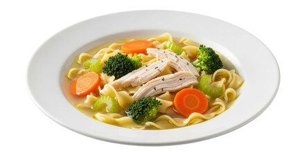 Isolated Chicken Noodle Soup
