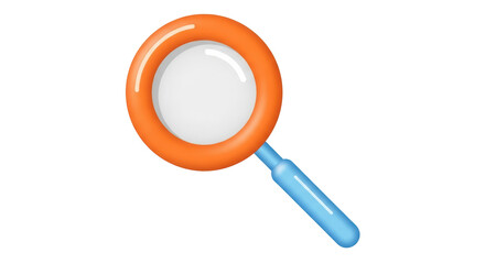 Isolated Magnifying Glass