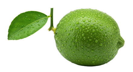 Isolated Fresh Lime
