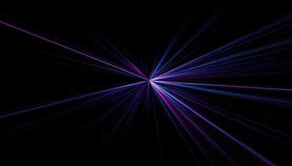 Obraz premium Radiant burst of vibrant purple and blue light