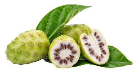 Isolated noni fruit