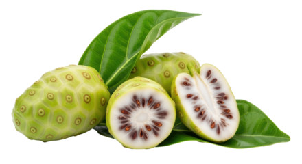 Isolated noni fruit