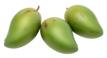 Isolated Green Mangoes