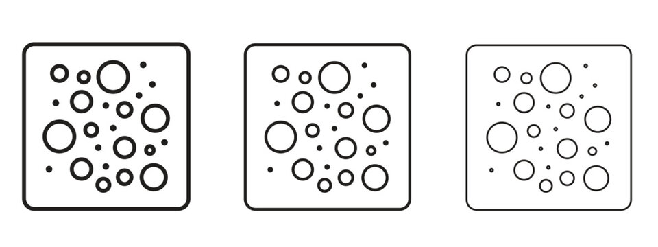 Heat Map icon. black strokes lines vector pack for graphic work