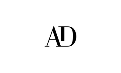 AD initial letters, monogram logo
