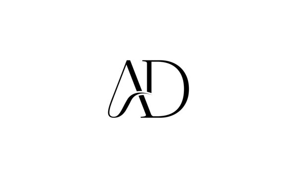 AD initial letters, monogram logo
