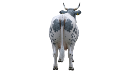 Isolated Cow from Behind