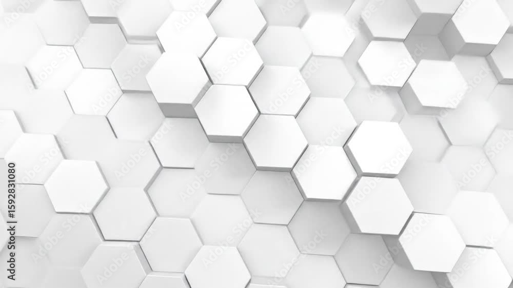 Poster abstract geometric hexagon pattern background