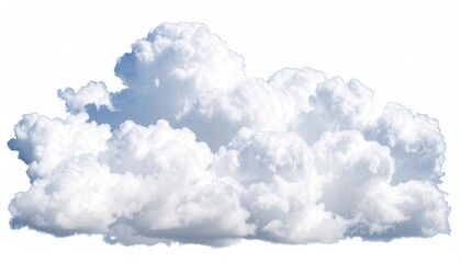 Fluffy white cumulus cloud