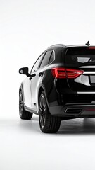 Sleek black SUV rear view (1)