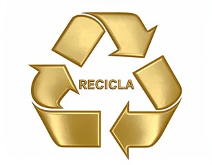 Gold recycling symbol