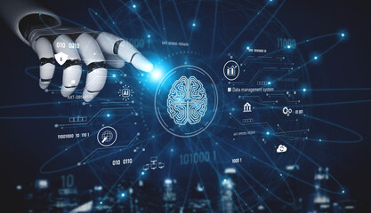 AI interacting with data management, data system, and data analysis processes for data-driven operations Vouch