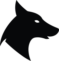 Animal Silhouette Vector, Minimal Pet Icon in Black