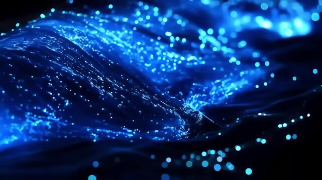 Abstract digital glowing blue texture